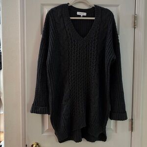 John + Jenn Charcoal Knit Sweater